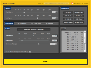 online metronome screenshot