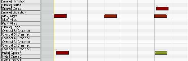 MIDI drum pattern